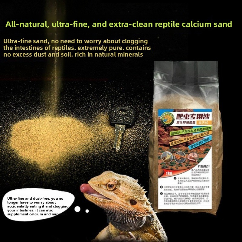Calcium Powder Reptile - Areia de cálcio para répteis, substrato
