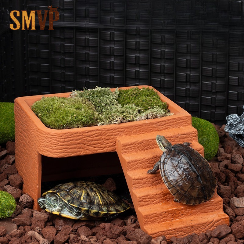 Hide Cave Ceramic - Plataforma de Descanso para Tartarugas de