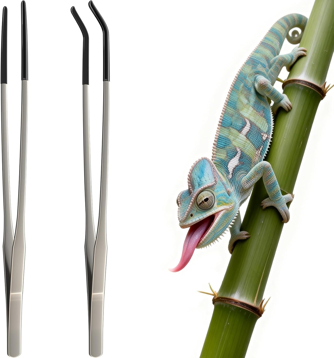 2 Peças de Pinças Extralongas  - Feeding Tong Stainless avaliação e preço
